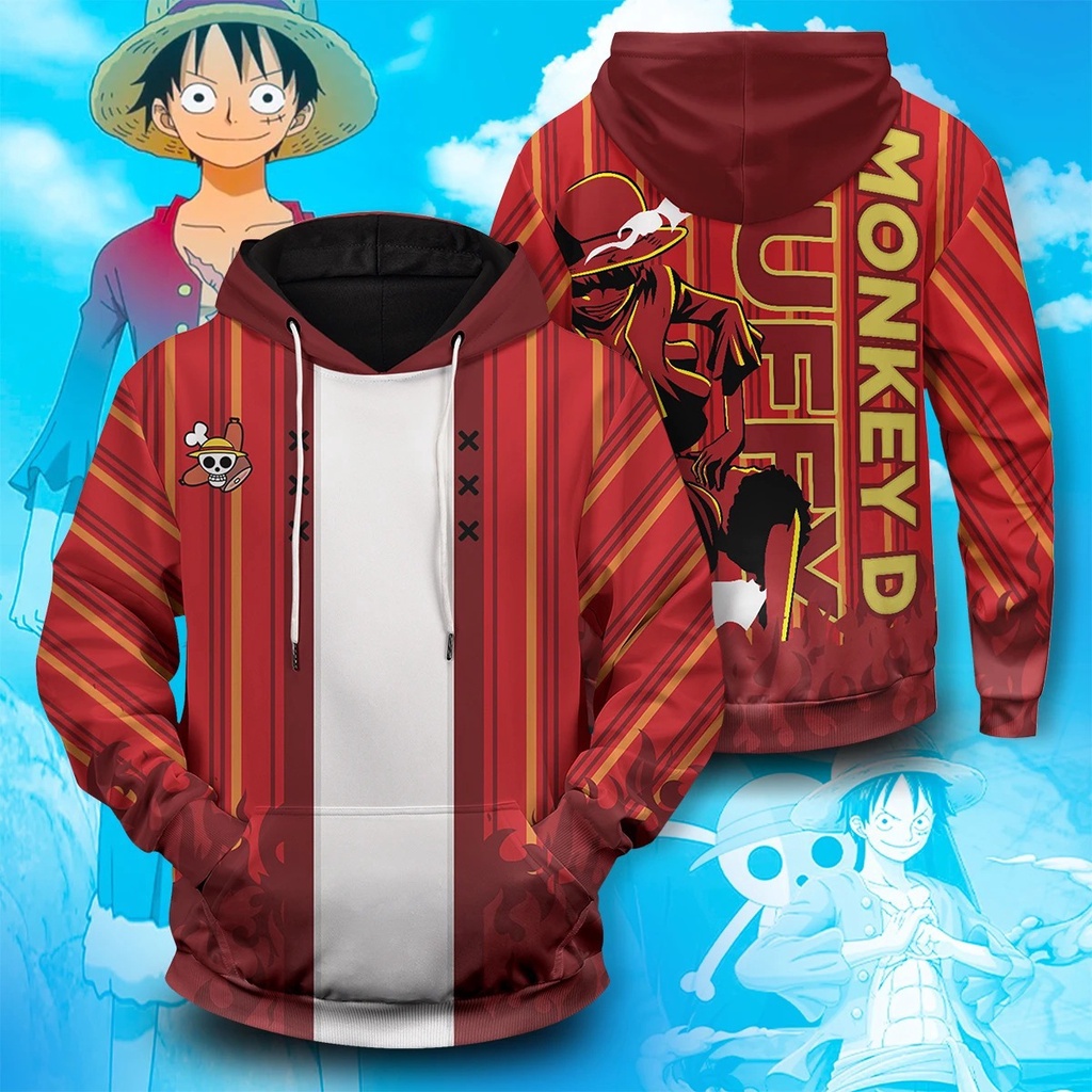 Áo Hoodie In Hình Nhân Vật Wano Country 3D Trong one piece
