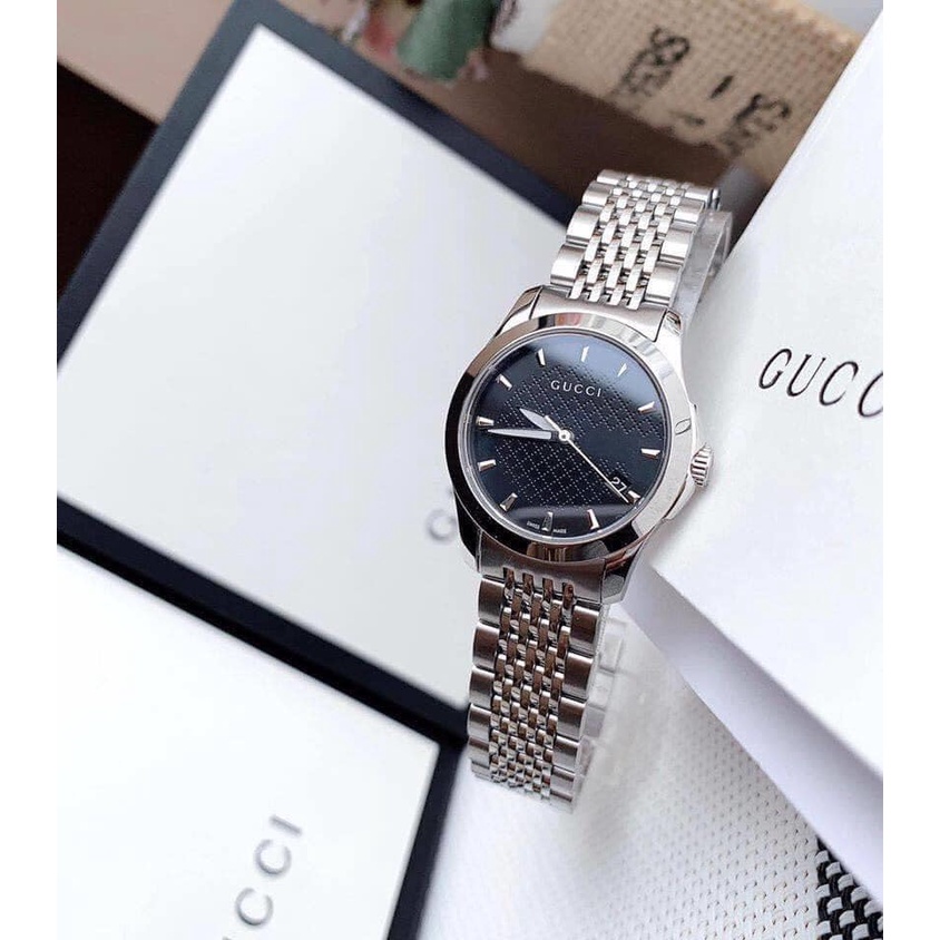 Đồng Hồ Nam Nữ Gucci G Timeless Watch YA126402 & YA126502 Case 388MM & 27MM