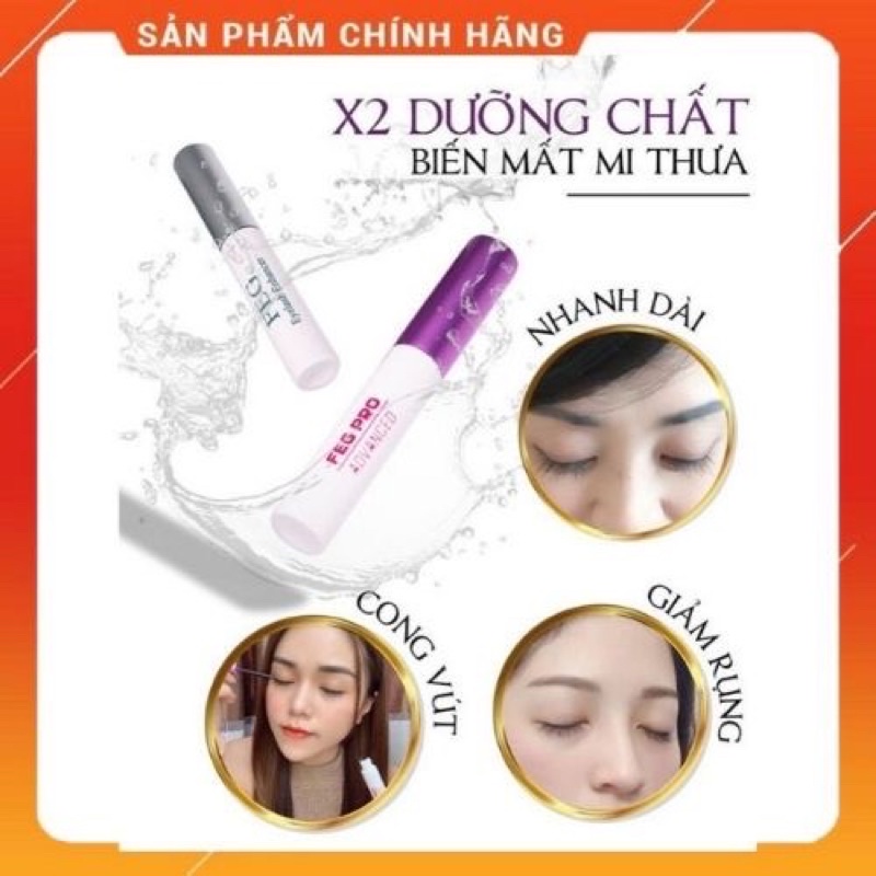 Combo dưỡng mi [GIÁ SỈ CHUẨN AUTH 100%]dưỡng mày hiệu quả sau 7 ngày sử dụng