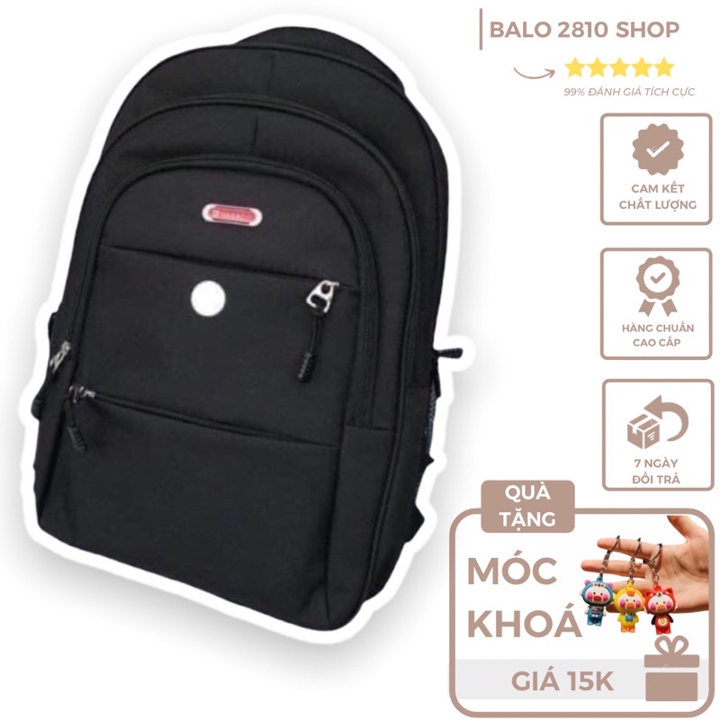 Balo Laptop Vải Canvas Cao Cấp Backpack 2810 Clothes Shop Balo Đi Học Đựng Laptop Ulzzang Unisex