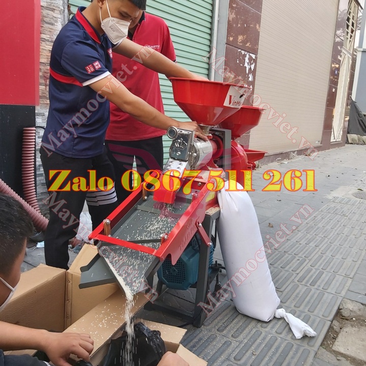 Máy chà gạo mini gia đình giá rẻ tại Bắc Giang