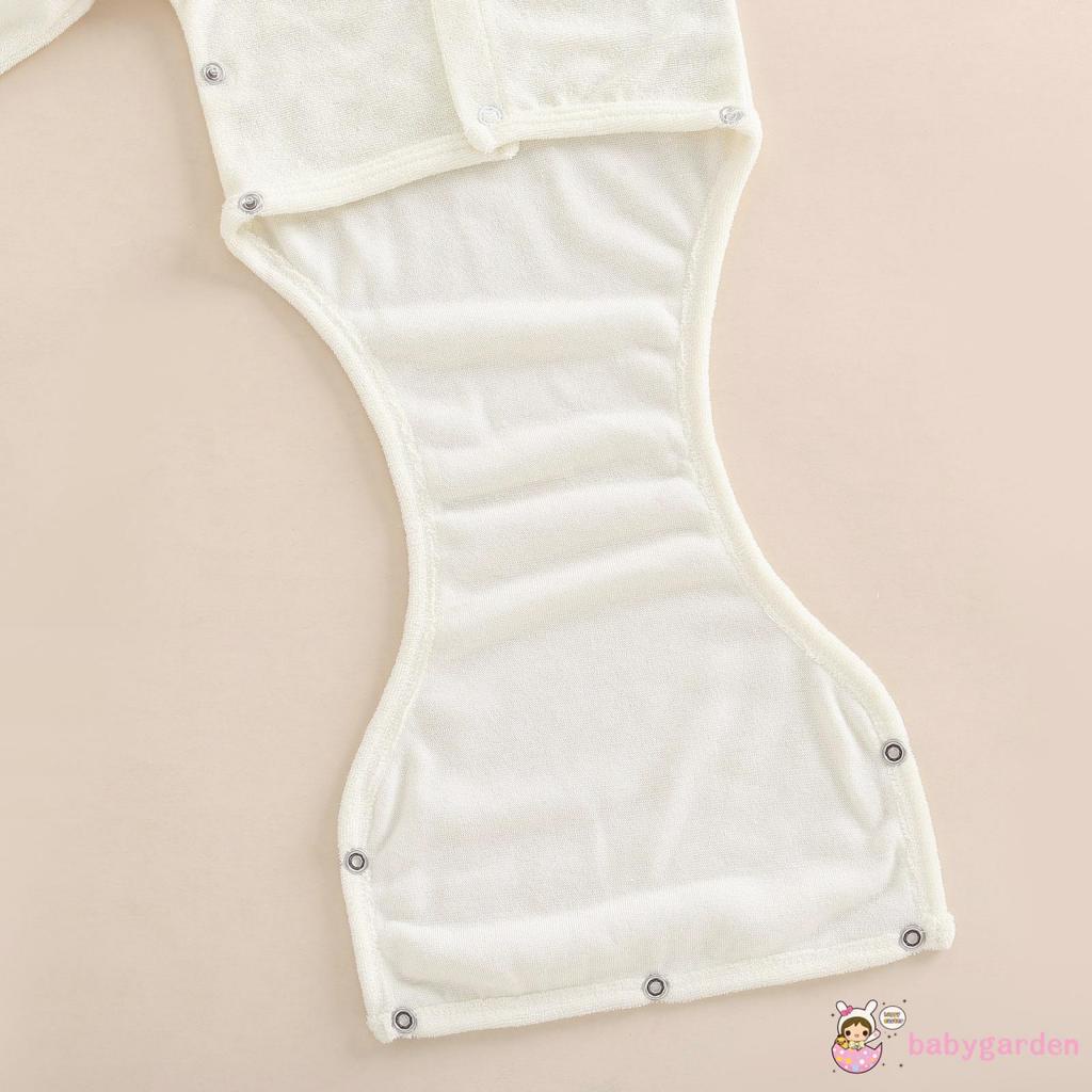 Bộ Áo Liền Quần Tay Dài Cổ Tròn Cài Nút Màu Sắc Đơn Giản Thời Trang Cho Bé Sơ Sinh