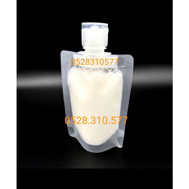 Túi zip đựng mỹ phẩm, chất lỏng 100ml nắp bật. Túi chiết sữa tắm, kem dưỡng
