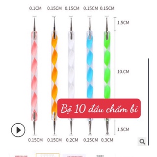Bút chấm hình bi trang trí nail 2 đầu lẻ 1 chiếc
