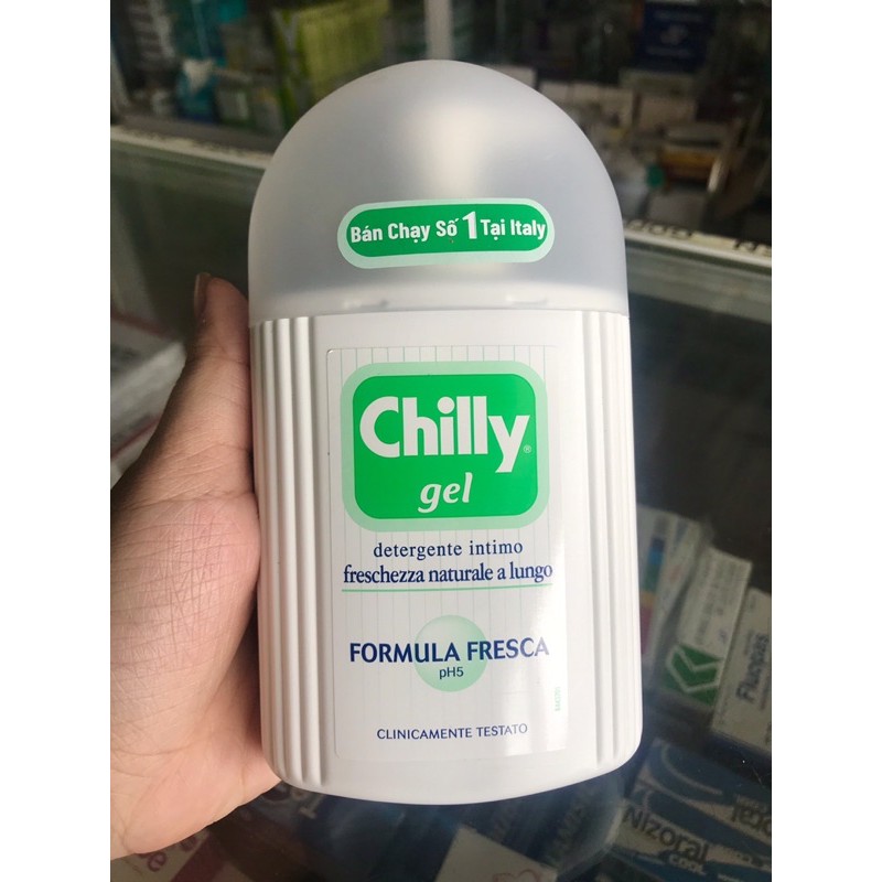 DUNG DỊCH VỆ SINH CHILLY GEL XANH LÁ, XANH DƯƠNG VÀ HỒNG ( lọ 200ml) - bán chạy số 1 tại Italy