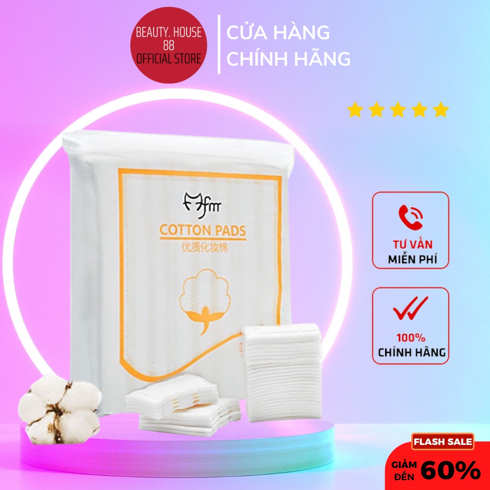 Bông Tẩy Trang 3 Lớp Cotton Pads 222 Miếng Beauty.house88