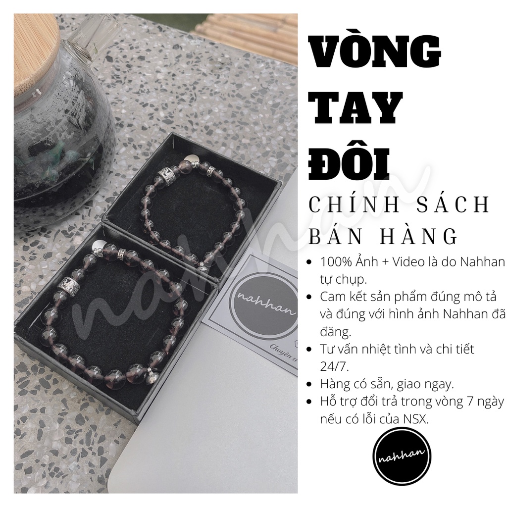 Vòng tay đôi MSCB06 , lắc tay nam nữ , 100% tự nhiên kết hạt sáng bóng thanh lịch và đơn giản , phukiennahhan | BigBuy360 - bigbuy360.vn