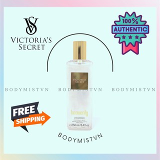🤎 𝐁𝐨𝐝𝐲𝐦𝐢𝐬𝐭𝐯𝐧 - Mẫu thử xịt thơm Body Mist Victoria's Secret Ánh Nhũ - Heavenly Shimmer 250ml 🤎