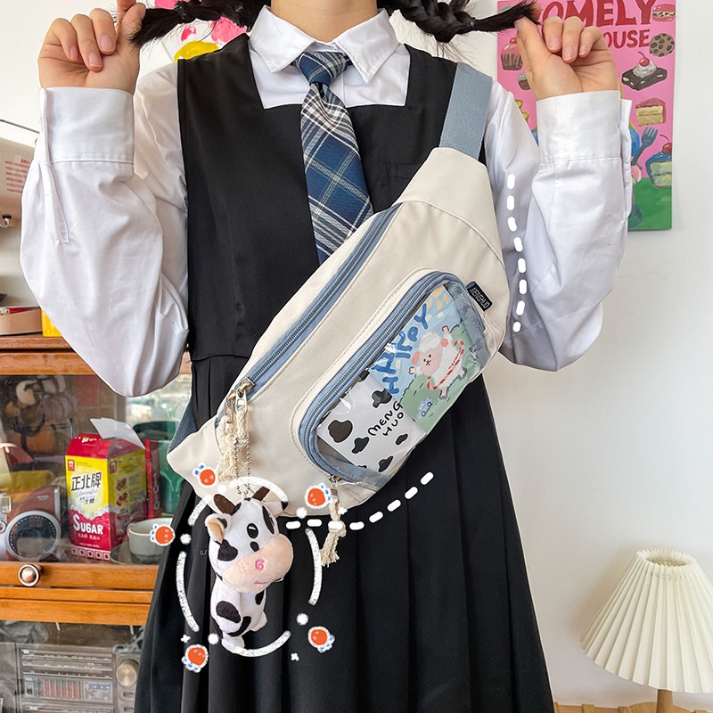 Túi Đeo Chéo Ngực Thiết Kế Dễ Thương Thời Trang Cho Nữ