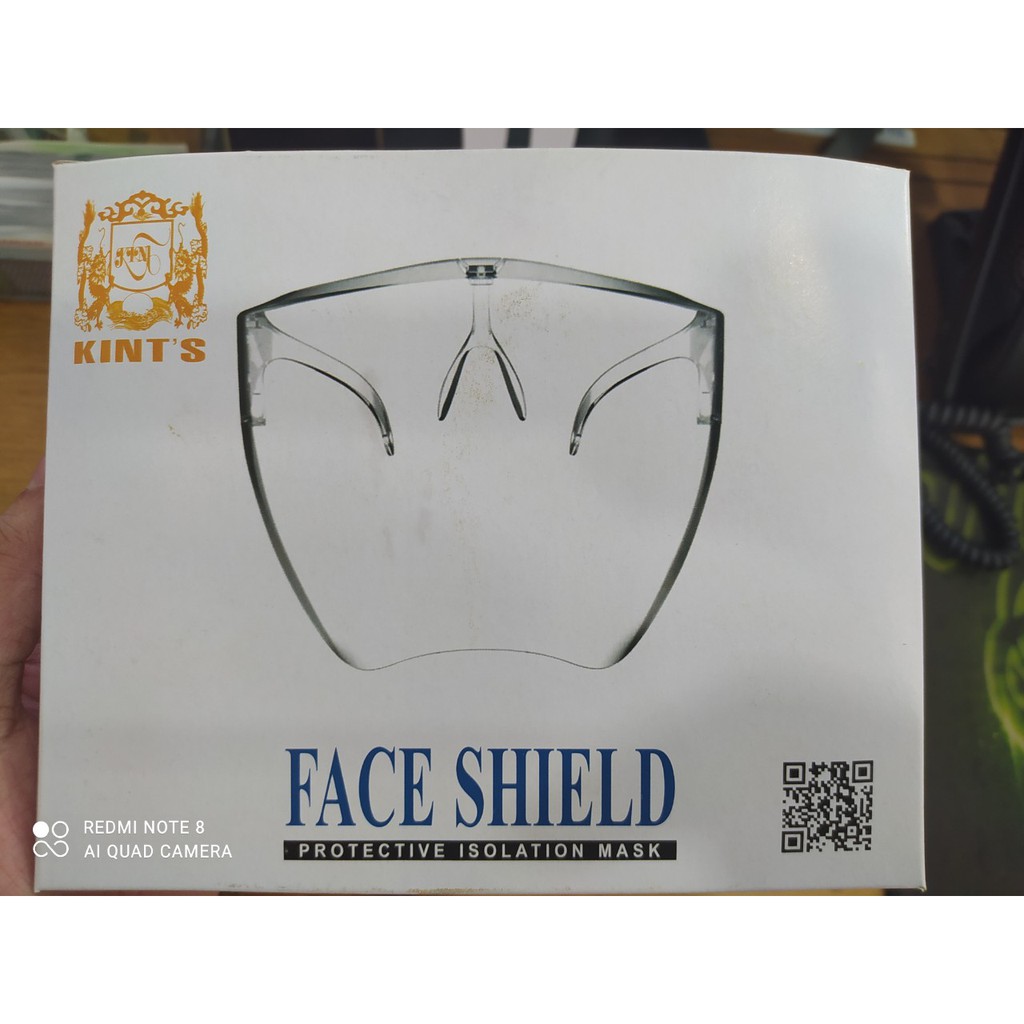 Kính bảo hộ che mặt, Chống Bụi Đi Đường FACE SHIELD HÀNG CAO CẤP CÓ QUÉT MÃ QR