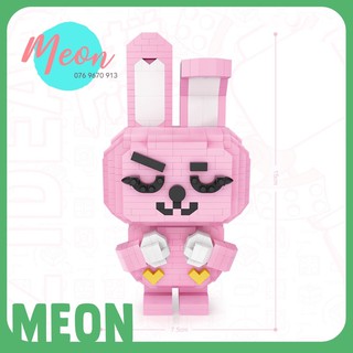Xếp hình lego thỏ hồng - miniblock Line Friend - size L