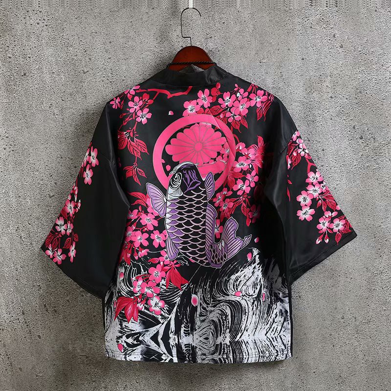 Kimono Haori Happi RỒNG phong cách Harajuku Nhật Bản Áo khoác kimono nam CUNG CẤP SỈ LẺ SỐ LƯỢNG LỚN