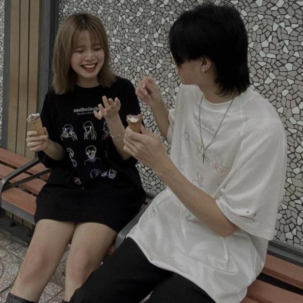 Áo thun SADBOIZ SADBOIZVIBES TOSS - Áo thun unisex nam nữ form rộng oversize chất liệu Cotton !