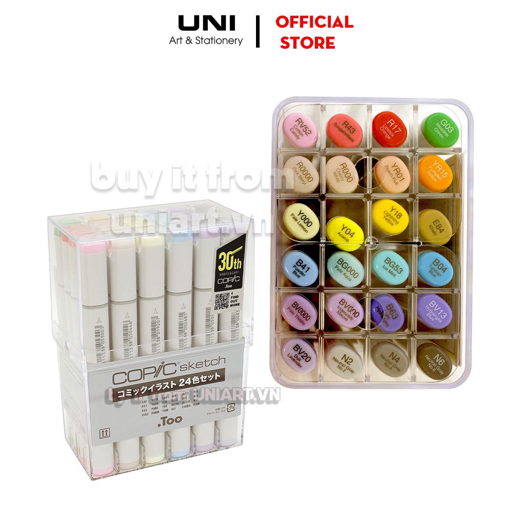 Copic Sketch bản quốc tế 24 màu ( Hàng Order )