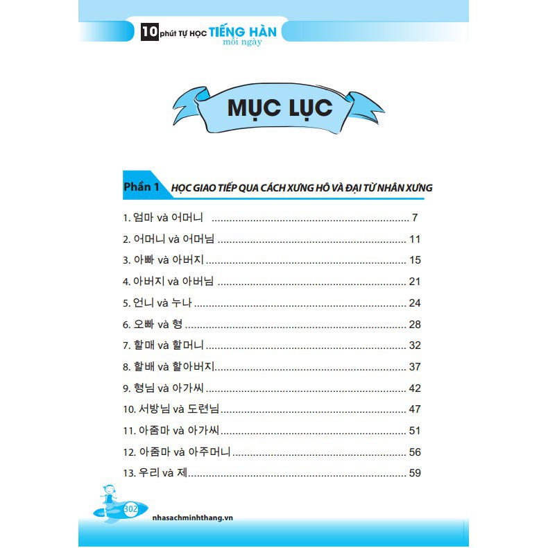 Sách 10 Phút Tự Học Tiếng Hàn Mỗi Ngày