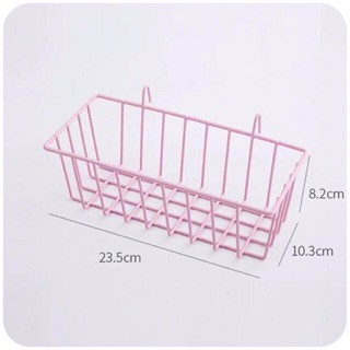 Rổ để đồ chụp ảnh sản phẩm, decor nhà cửa, có móc cài sườn, cài khung thép