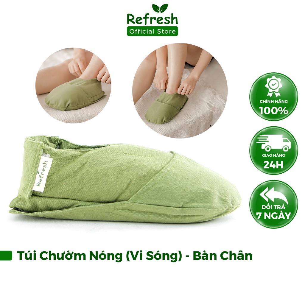 Túi Chườm Nóng Thảo Dược REFRESH Giảm Đau Nhức Bàn Chân, Giảm Tê Lạnh, Nhức Mỏi Chân - Loại Làm Nóng Bằng Lò Vi Sóng