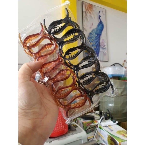 SET 12 Kẹp tóc càng cua 5 răng , cặp tóc càng cua mix màu giá rẻ SHOPDUYENCUONG