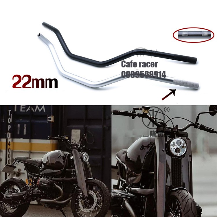 Ghi đông CG nhôm đúc nguyên khối hàng cao cấp loại 22mm dài 780mm cao 80mm CG125 GD110 YB125