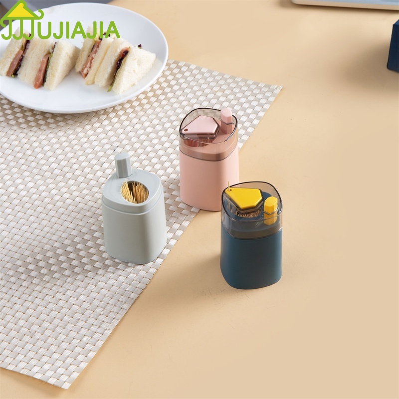 Hộp Nhấn Lấy Tăm Xỉa Răng JUJIAJIA Sáng Tạo Dành Cho Gia Đình