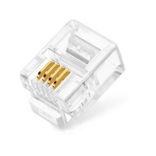 Hạt điện thoại 4 chân RJ11 ( 1 túi 10 hạt )