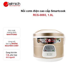 Mua  Mã ELHADEV giảm 4% đơn 300K  Nồi cơm điện cao cấp Smartcook RCS-0893 1.8L