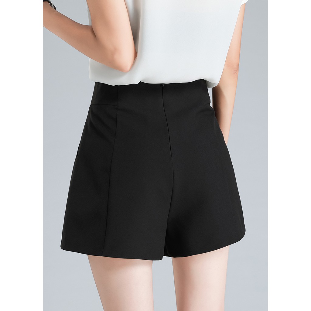 Quần đùi nữ ống rộng The workshop , quần short nữ lưng cao mặc nhà có bigsize