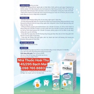 Thật  Xịt Chống Sâu Răng MIDKID - Bảo vệ men răng,ngừa ố vàng (dành cho bé từ 1 tuổi )