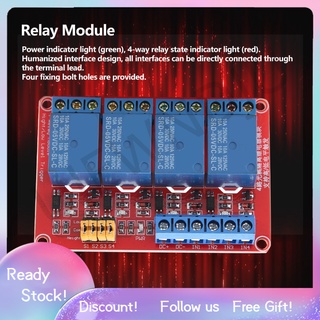 Module rơ le 4 kênh 5V/ 12V/ 24V chất lượng cao
