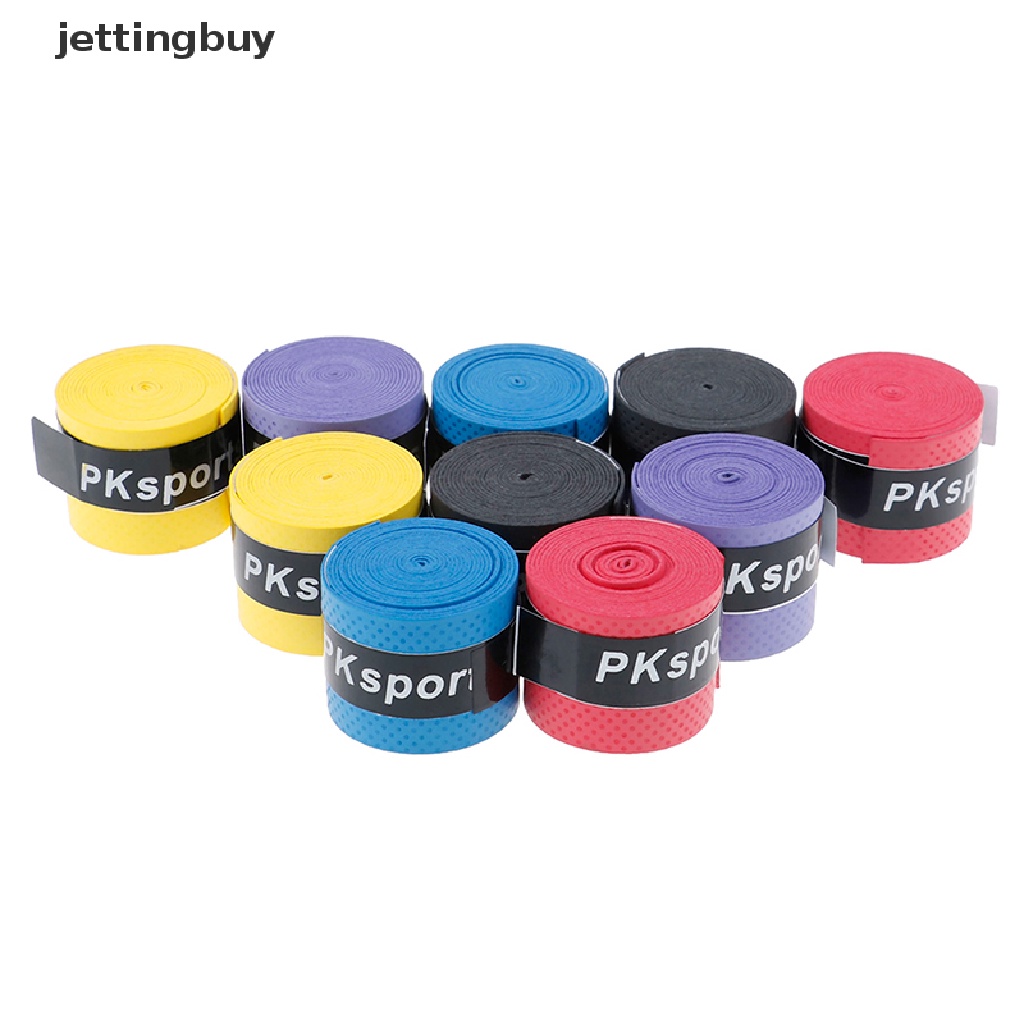 Set 10 băng quấn tay cầm vợt tennis JETTING thấm hút mồ hôi đa năng tiện lợi