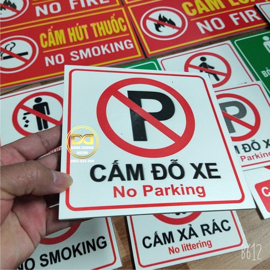 BIỂN BÁO CẤM HÚT THUỐC - CẤM LỬA, CÁC LOẠI