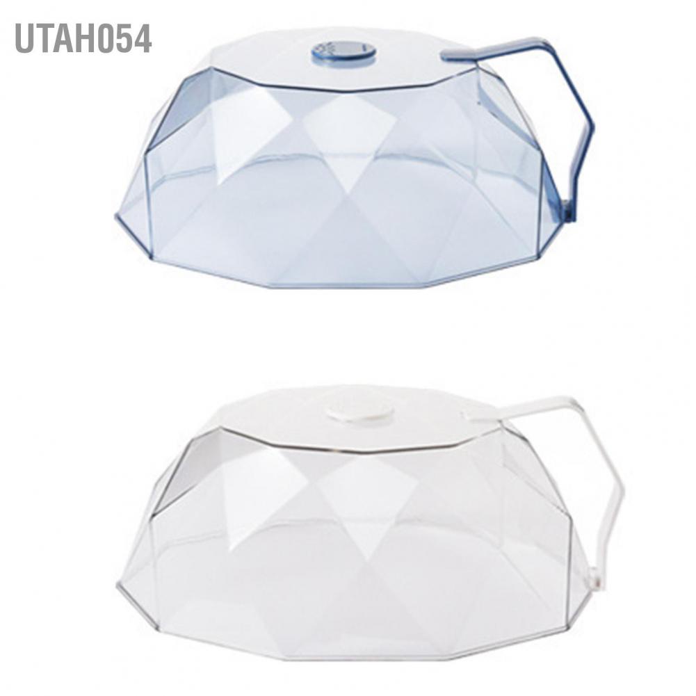 [Hàng HOT] Nắp đậy thức ăn lò vi sóng trong suốt chống bắn nước có lỗ thoát hơi có thể rửa sạch【Utah054】