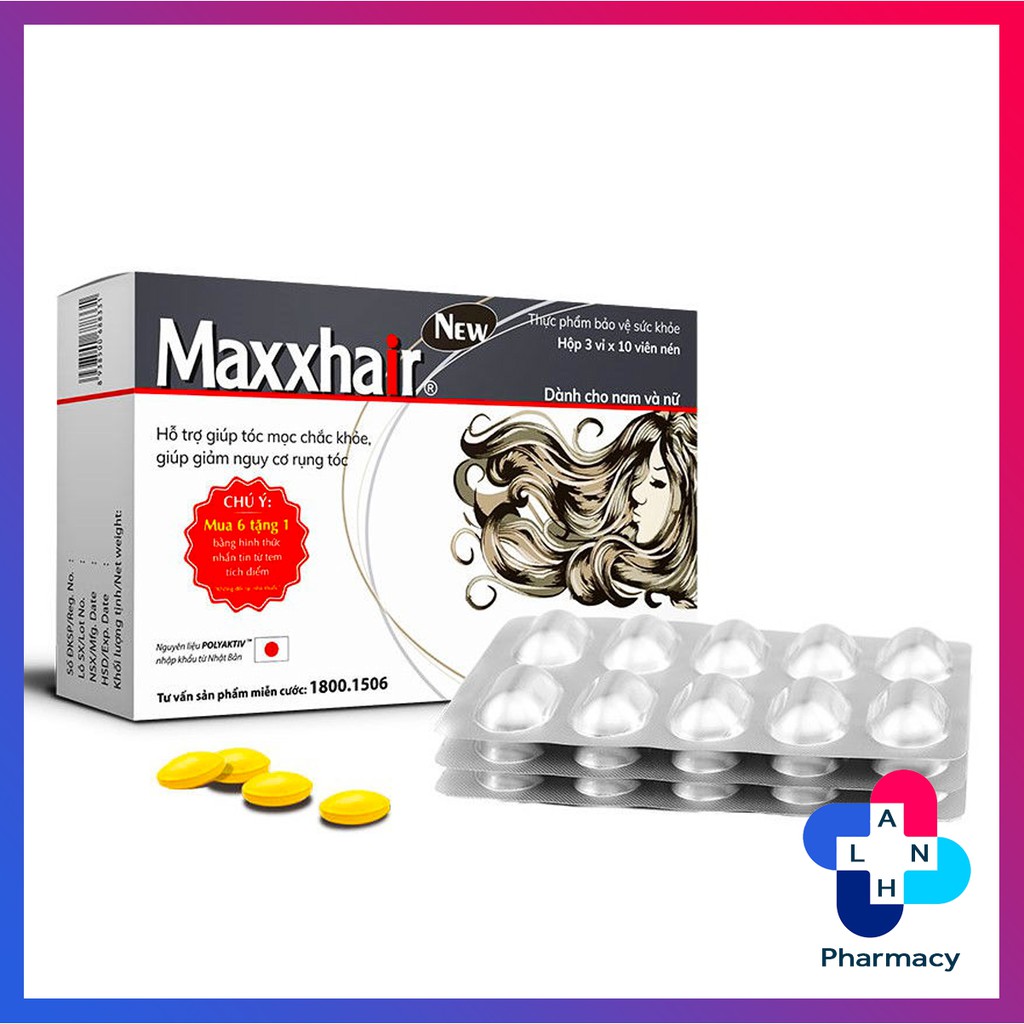 MAXXHAIR (30 viên) - Hỗ trợ mọc tóc chắc khỏe cho cả nam và nữ. | BigBuy360 - bigbuy360.vn