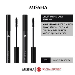 Chuốt Mi Missha , Dày Mi , Dài Mi , Cong Mi , Lâu Trôi The Style 4D Mascara [ Hàn Quốc Chính Hãng ] | BigBuy360 - bigbuy360.vn