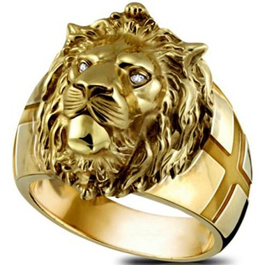 Nhẫn Đeo Tay Mạ Vàng 18K Phong Cách Hip Hop Thời Trang Cho Nam