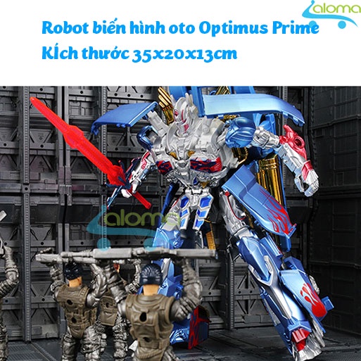 Robot biến hình ôtô Transformer cao 45cm mẫu Optimus Prime 6699-14D