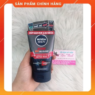 Sữa rửa mặt Nivea Men giúp giảm mụn & hư tổn da Detox Mud