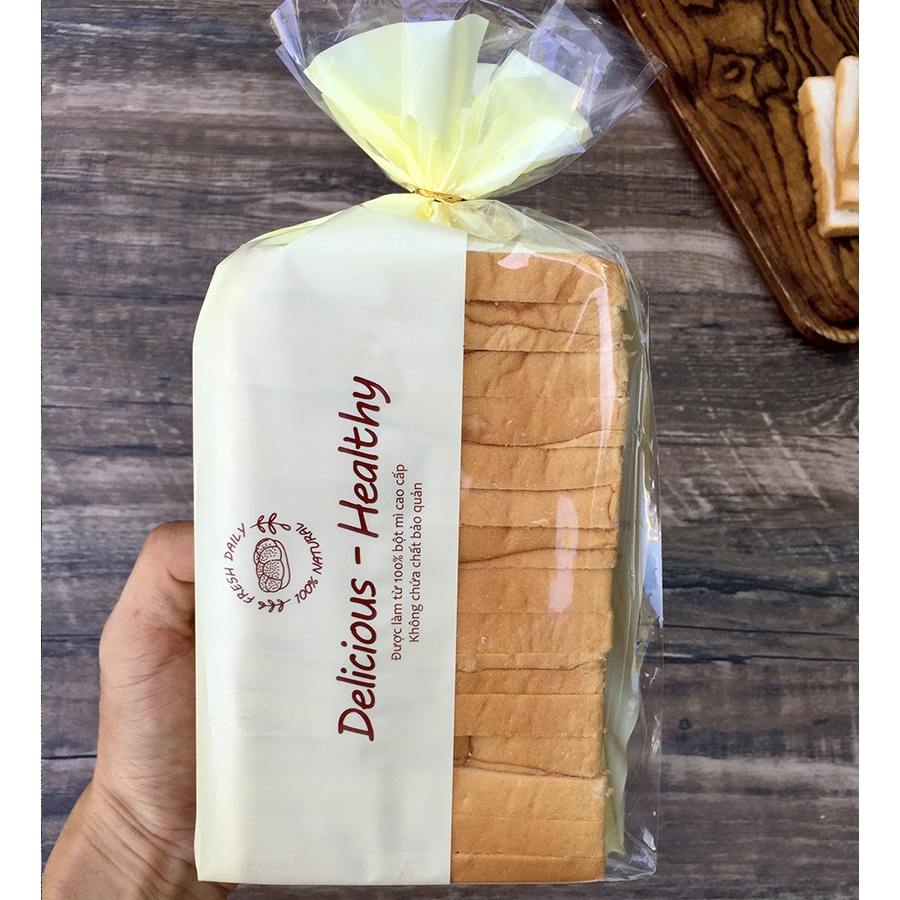 Túi Đựng Bánh Gối, Sandwich - Set 100 Túi Size 22x36cm Xếp Hông Đáy Vuông