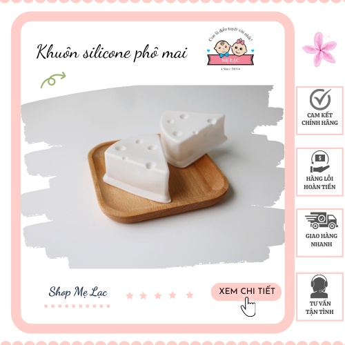 Khuôn silicone hình phô mai làm bánh, đậu hũ, panna cotta cho bé