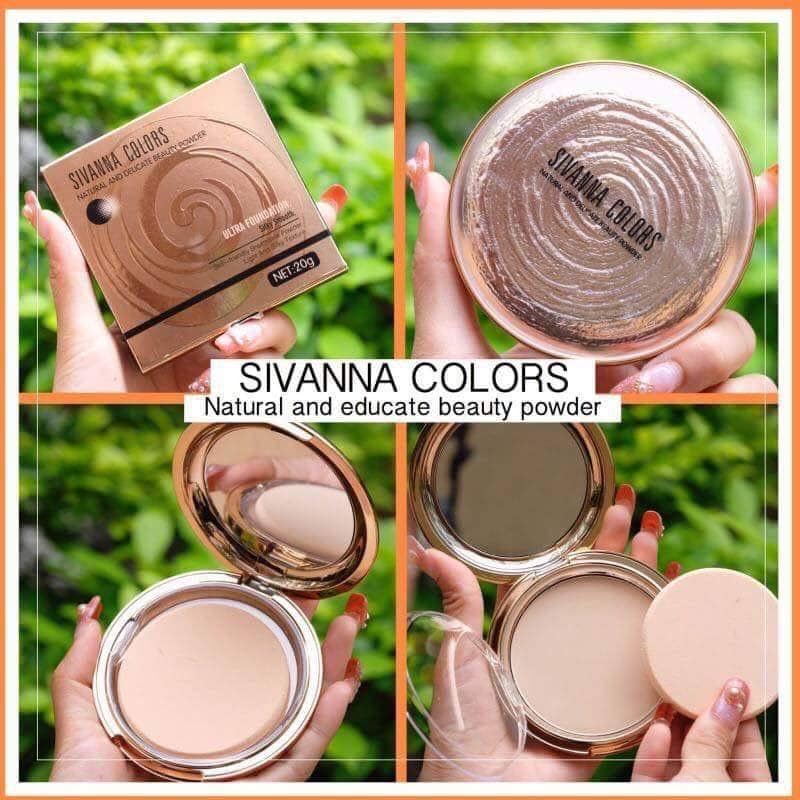 Phấn Phủ Kiềm Dầu Sivanna Colors - Chống nước, kiểm soát dầu 24h