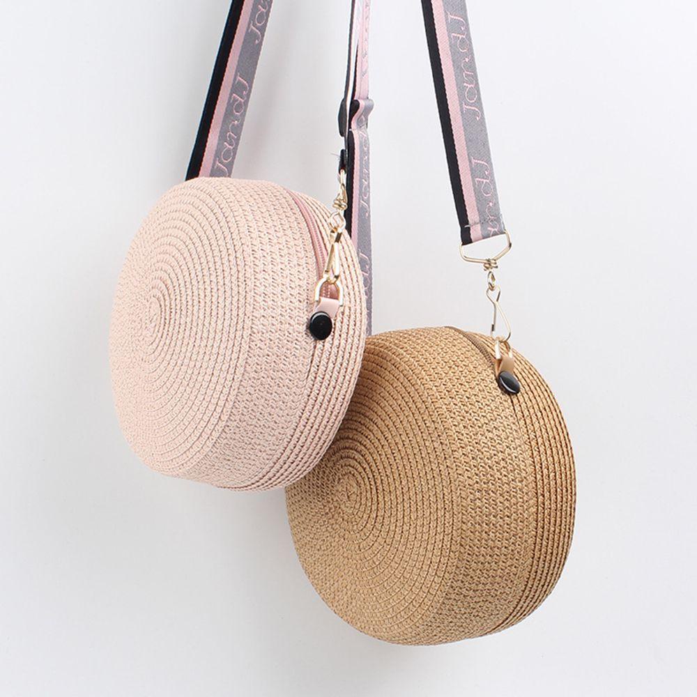 UUMIR Túi cói Đan Lát Hình Tròn Phong Cách Bohemian Thời Trang