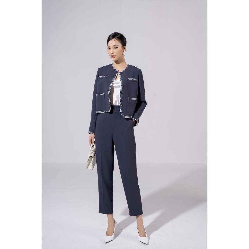 Quần dài nữ ống đứng Eva de Eva 22SQQE006G