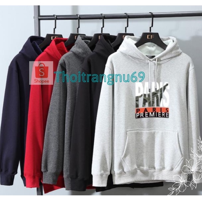 Áo Hoodie Dài Tay Unisex Mũ Trùm Đầu Túi Bụng In Chữ - Chất Thun Nỉ Kiểu Dáng Trẻ Trung - SWEATER Unisex - Thoitrangnu69