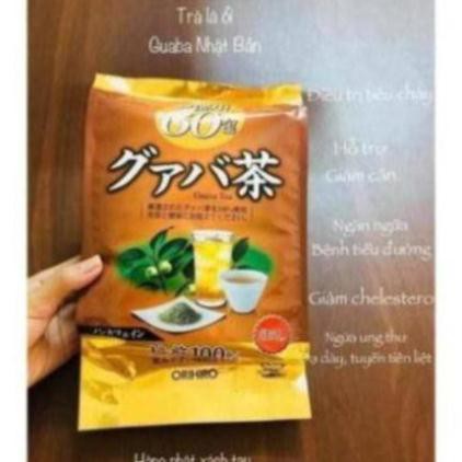 Trà lá ổi Orihiro 60 gói (Trà giảm cân Orihiro Guava Tea) Nhật Bản