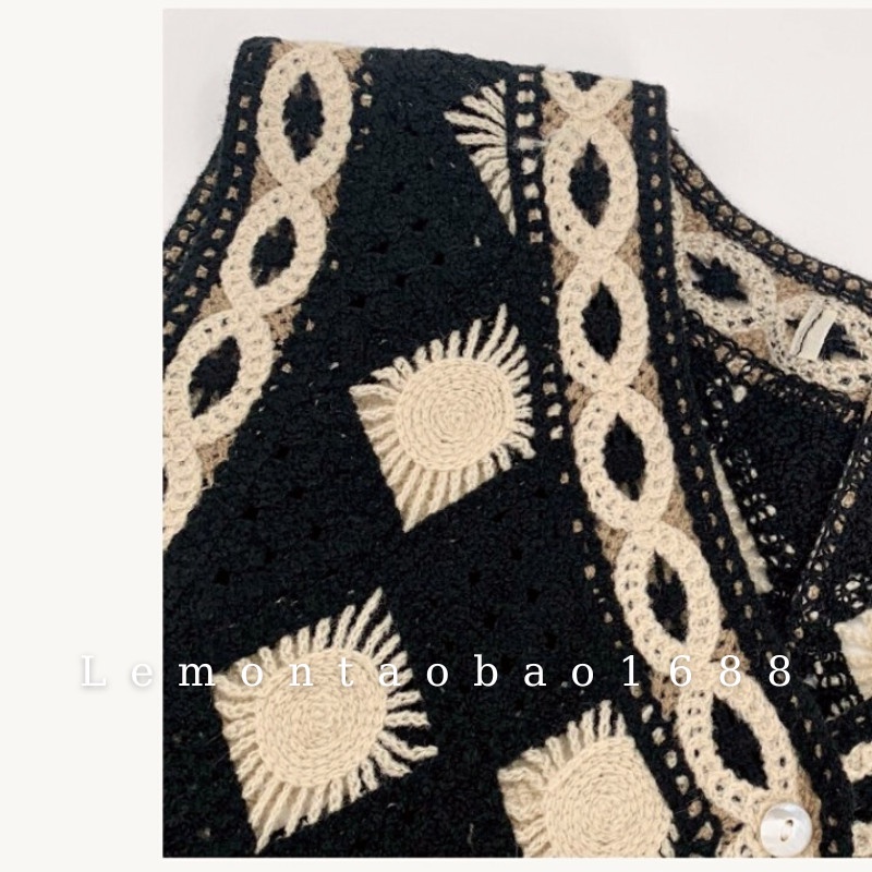 Áo Khoác Len Cadigan kẻ caro năng động, mix váy áo mùa thu Lemontaobao