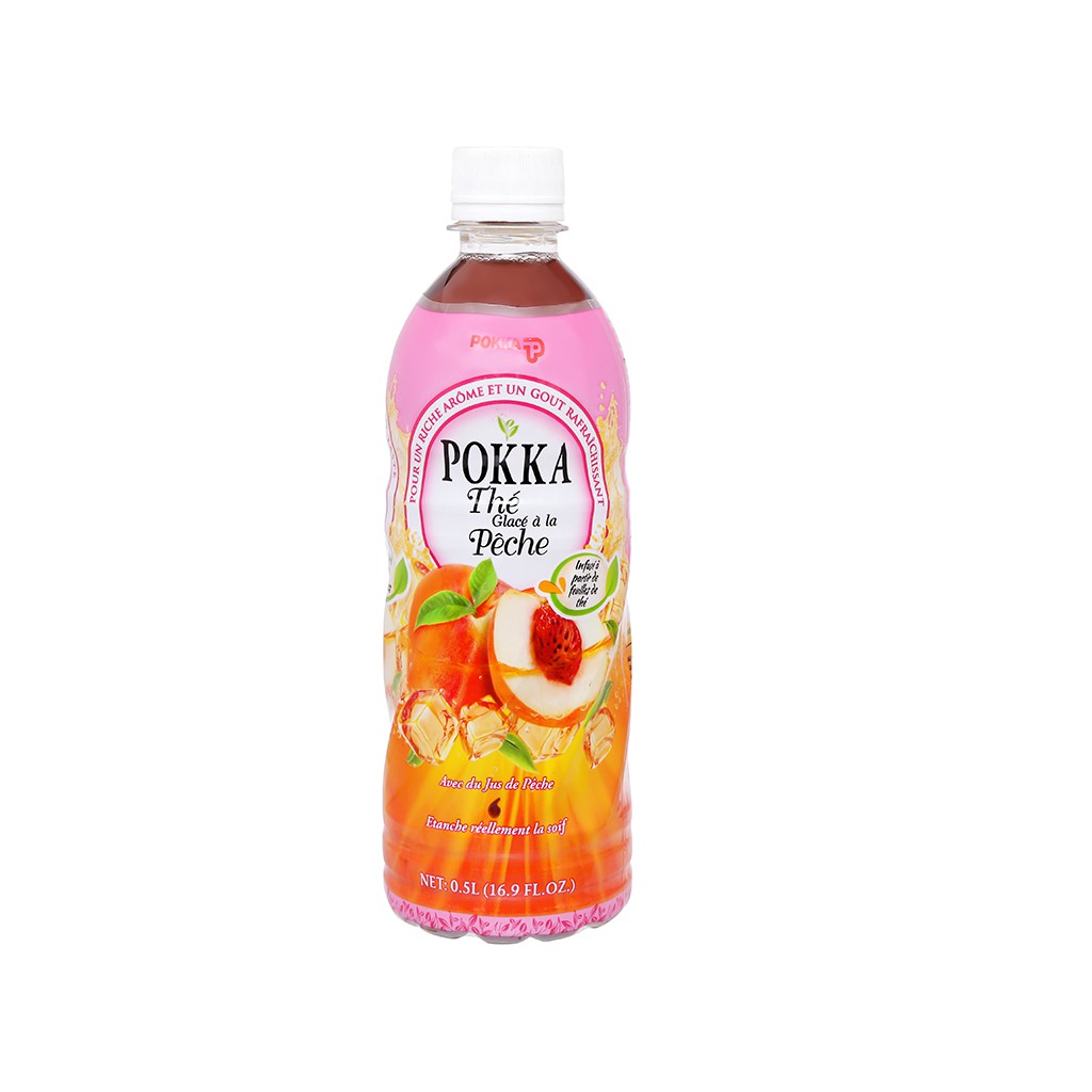 5 chai trà đào Pokka 500ml