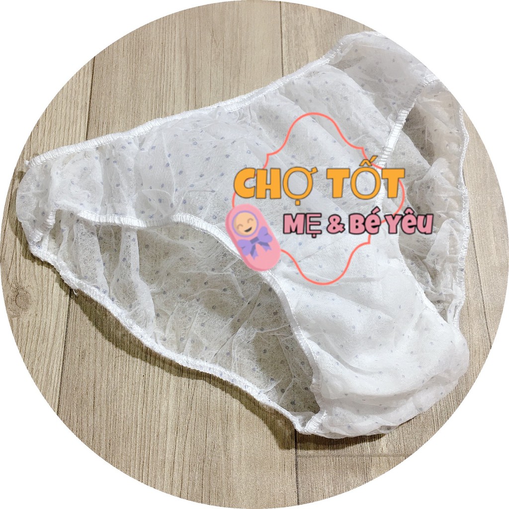 Combo 25 Chiếc Quần Lót Giấy Tiện Lợi Cho Mẹ Sau Sinh, Sinh Viên Học Quân Sự,Đi Du Lịch Quần lót Chấm Bi Happyday