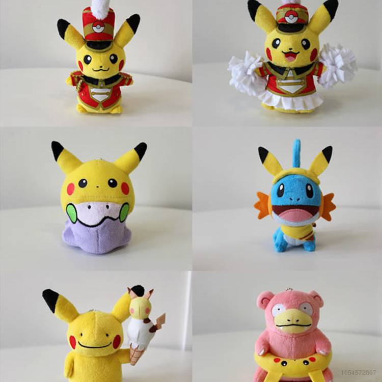 Thú Nhồi Bông Hình Pikachu Trang Trí Balo/Túi Xách Cho Bé