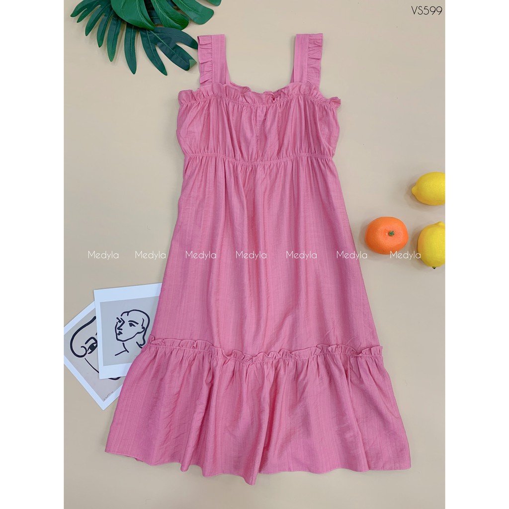 Váy bầu xinh 1 lớp: đũi hàn cho bầu du xuân cực xinh - Đầm bầu dự tiệc thiết kế Medyla - VS599