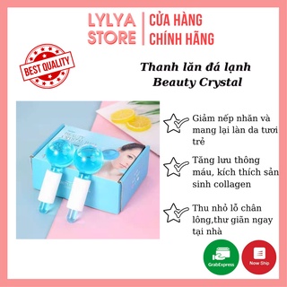 Thanh lăn matxa thanh cầu đá lăn massage mặt mát lạnh đẩy tinh chất đẹp da Lylya Store